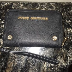 Juicy Couture black wristlet wallet
